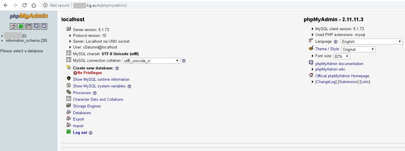 phpMyAdmin phpMyAdmin